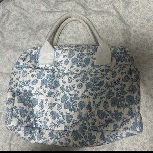 Blue and White Floral Lunch Box